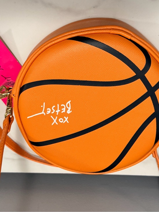 Betsey Johnson Handbags - Betsey Johnson Orange Basketball Crossbody Bag